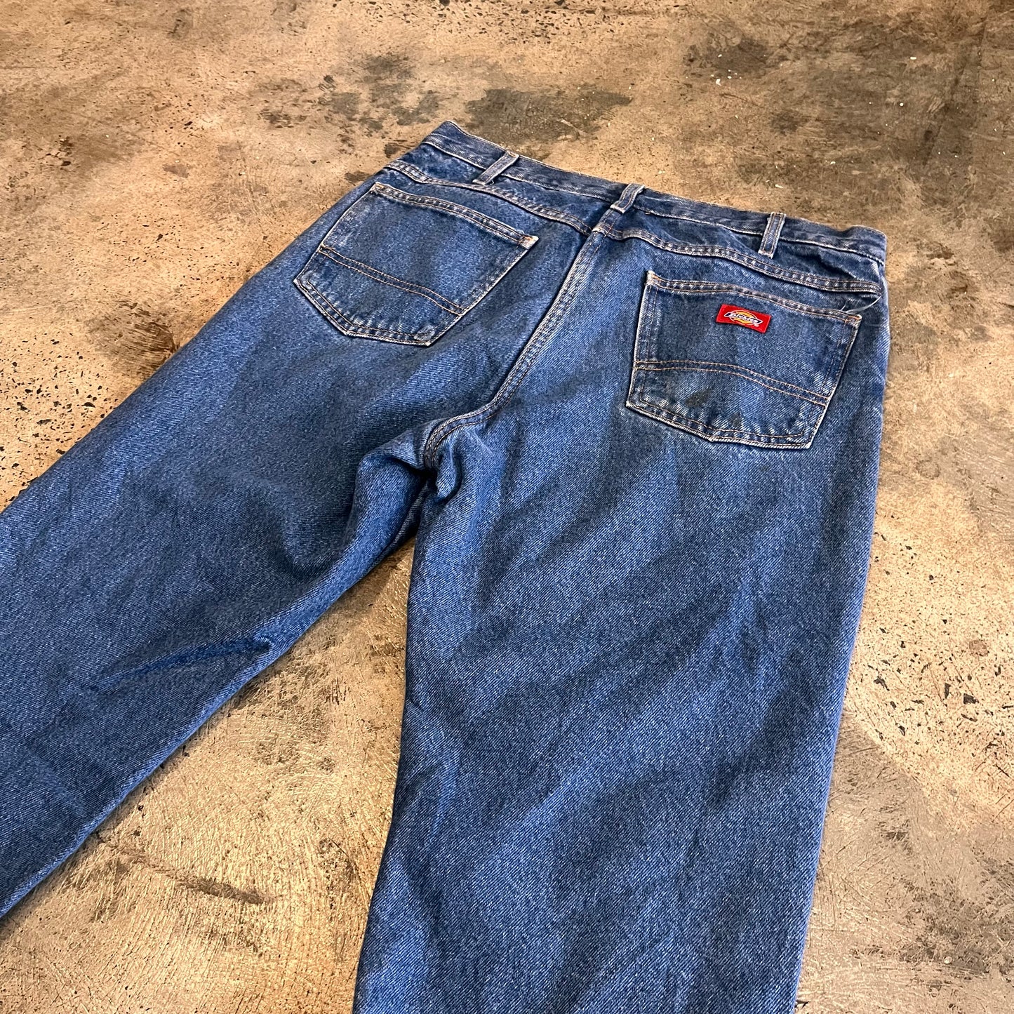 Dickies Vintage Denim Carpenter Pants Flannel Lined Size 34