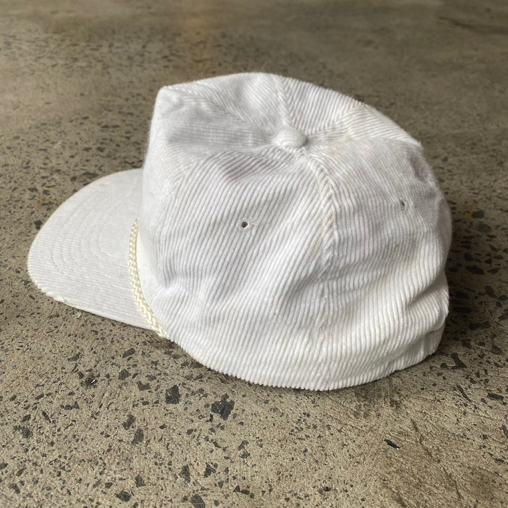 Jeep White Corduroy Vintage Cap