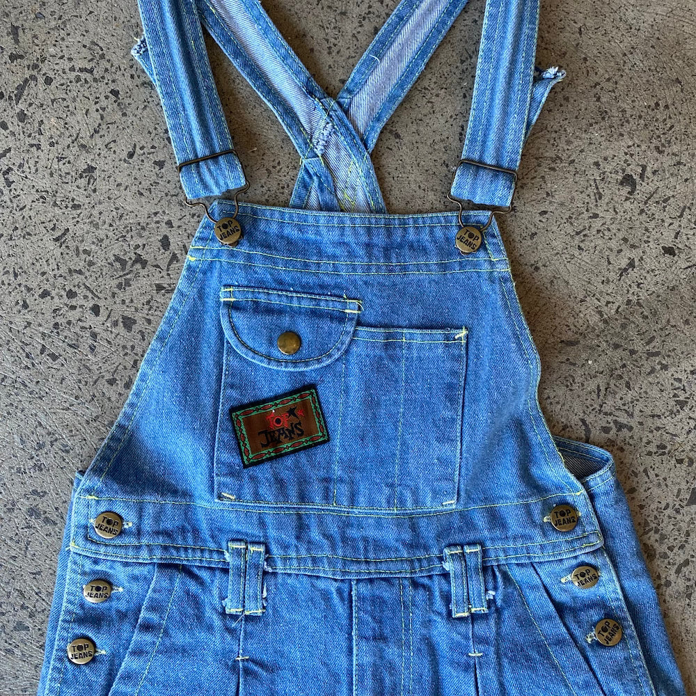 Top Jeans Vintage Short Denim Overalls