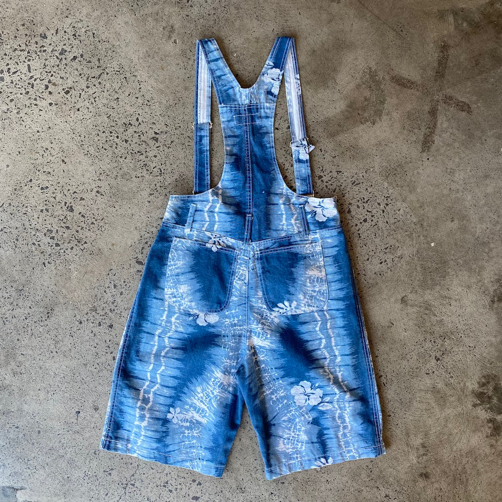 Hawaiian Blue Short Overalls