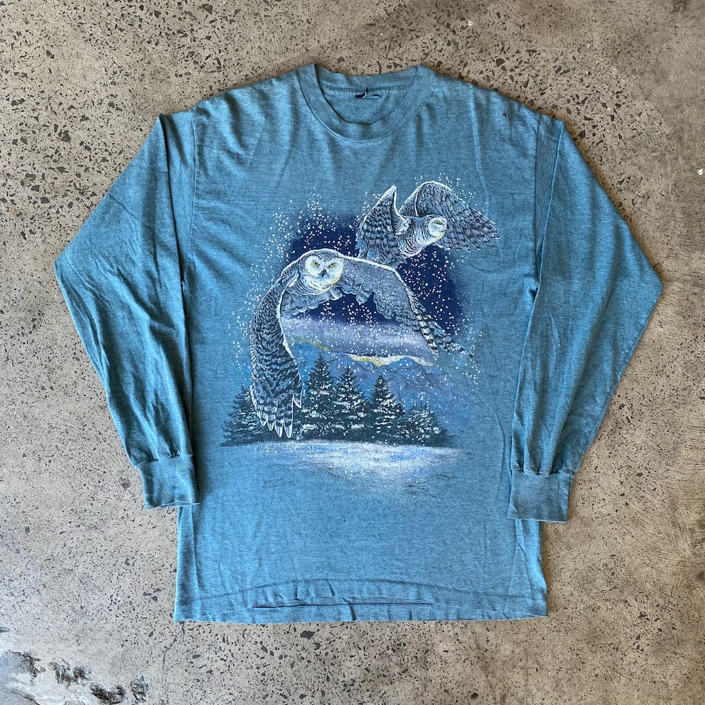 Long Sleeve Vintage 90s Owl Shirt