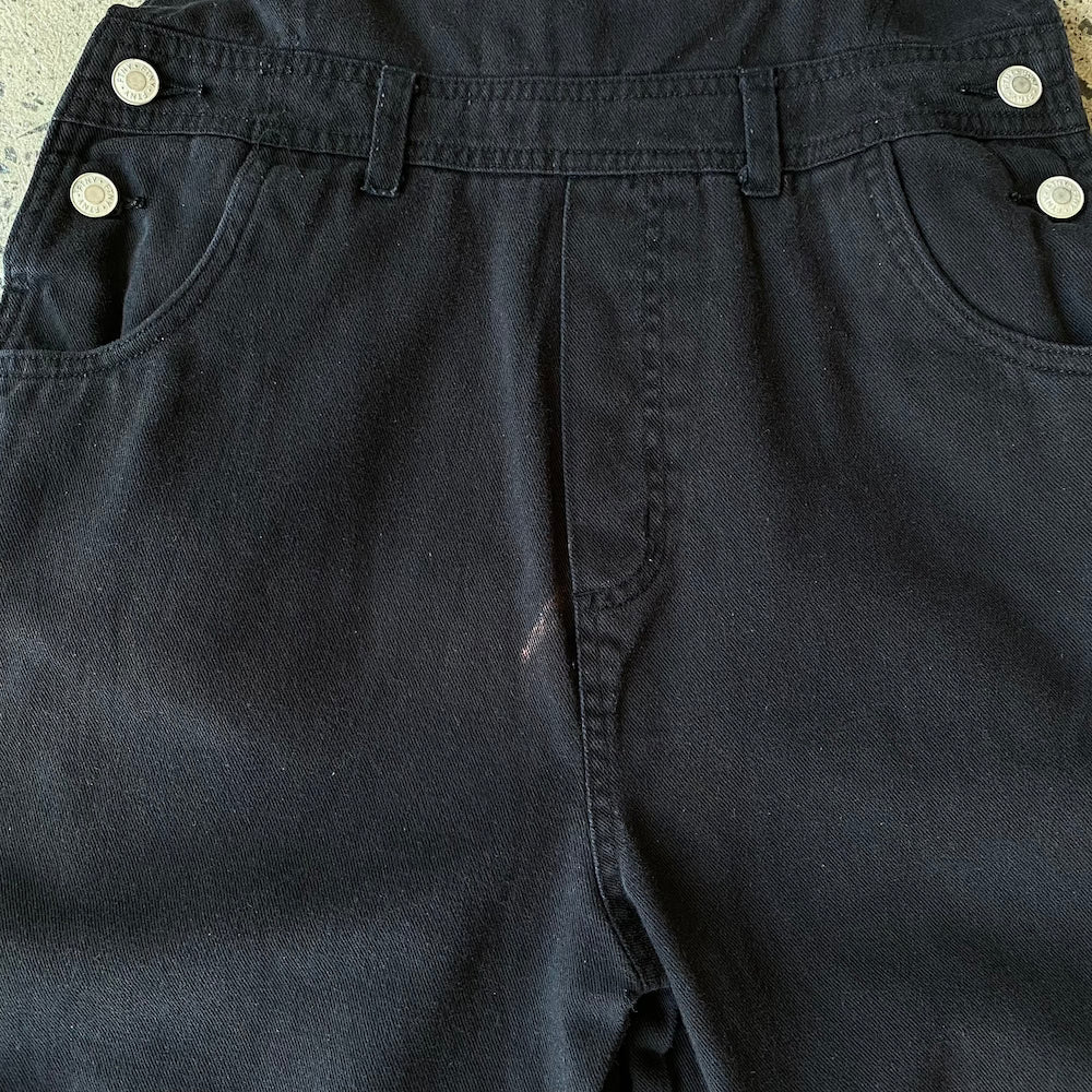 Black FTNY Short Overalls