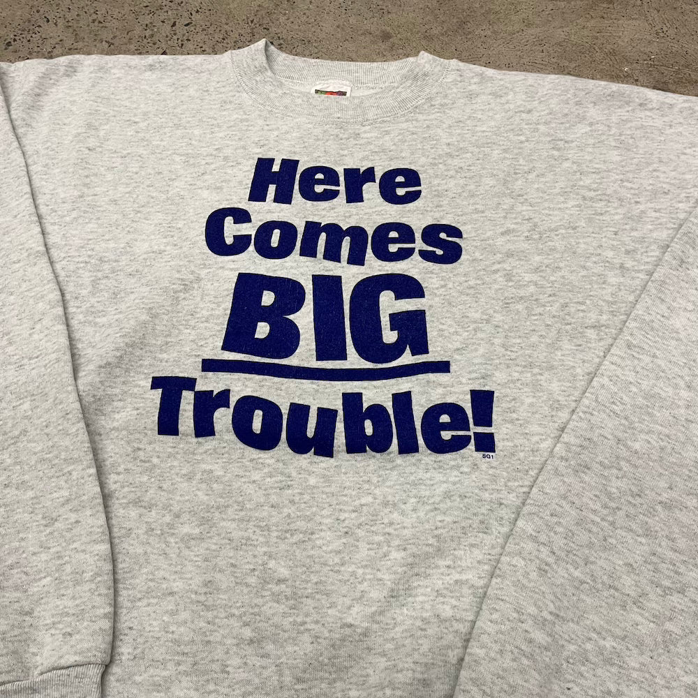 Here Comes Big Trouble Vintage Sweater