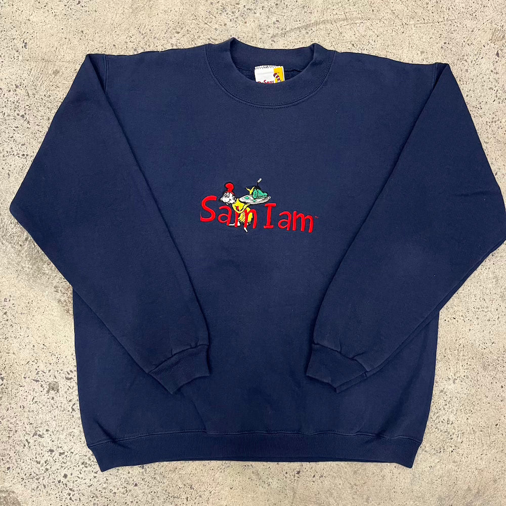 Sam I Am Green Eggs & Ham Vintage Sweater