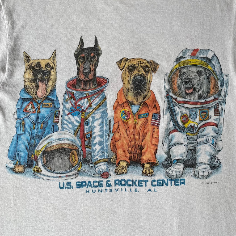 Dogs U.S Space & Rocket Center Vintage T-shirt
