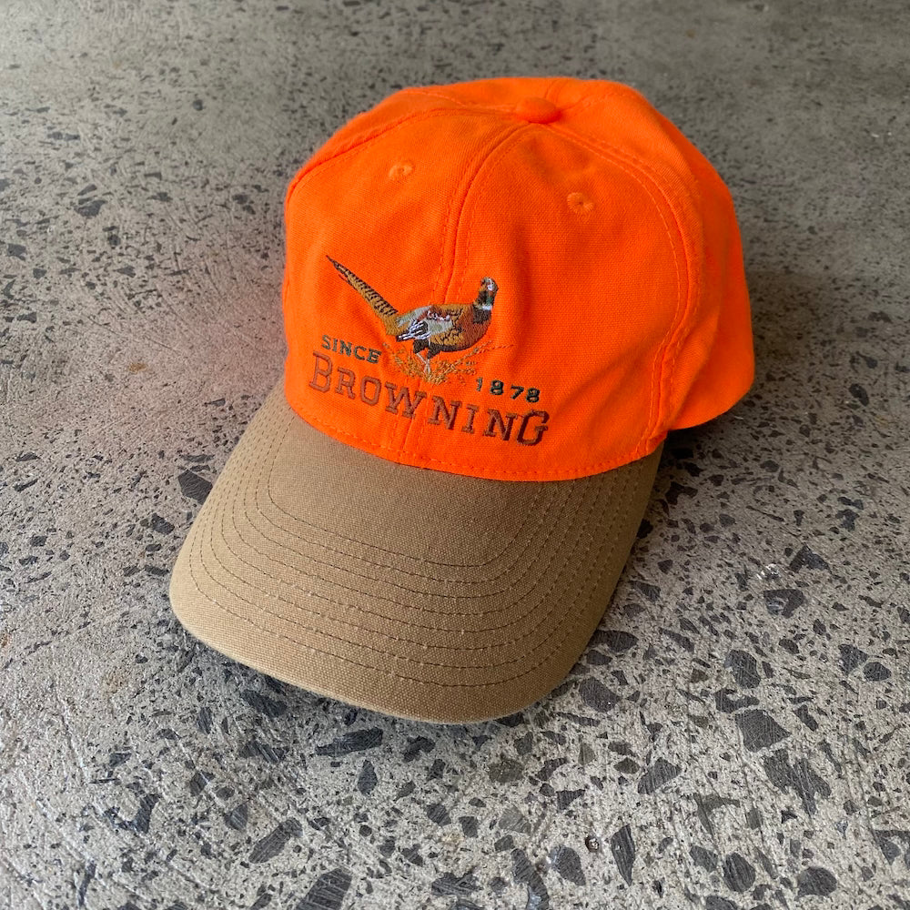 Browning Neon Orange Vintage Cap