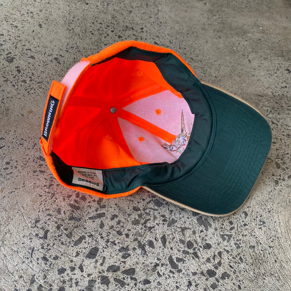 Browning Neon Orange Vintage Cap
