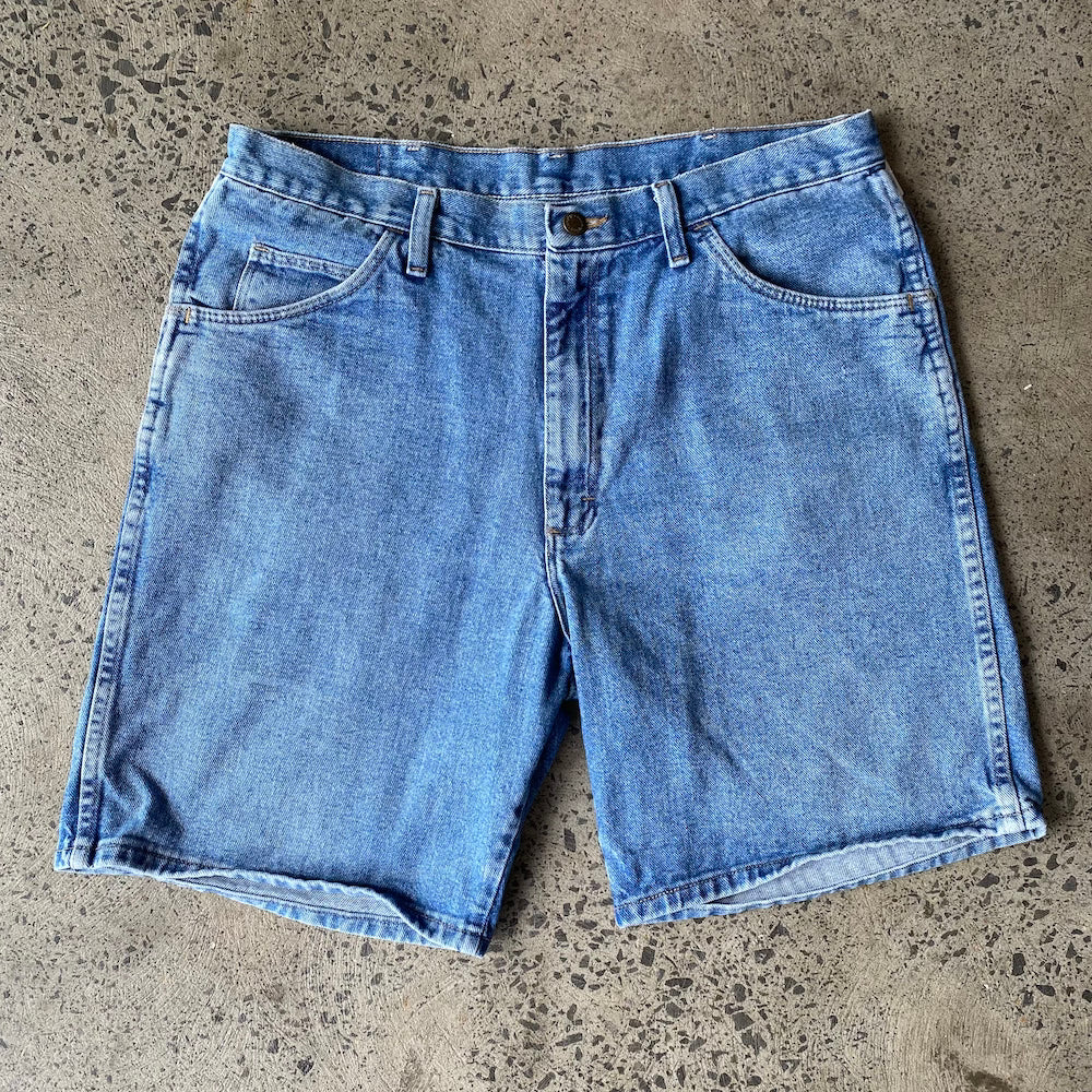 Wrangler 35" Blue Denim Shorts Jorts