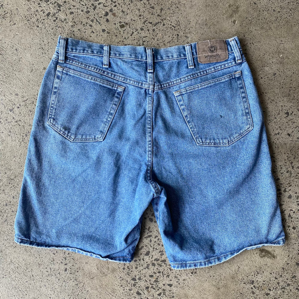 Wrangler 35" Blue Denim Shorts Jorts