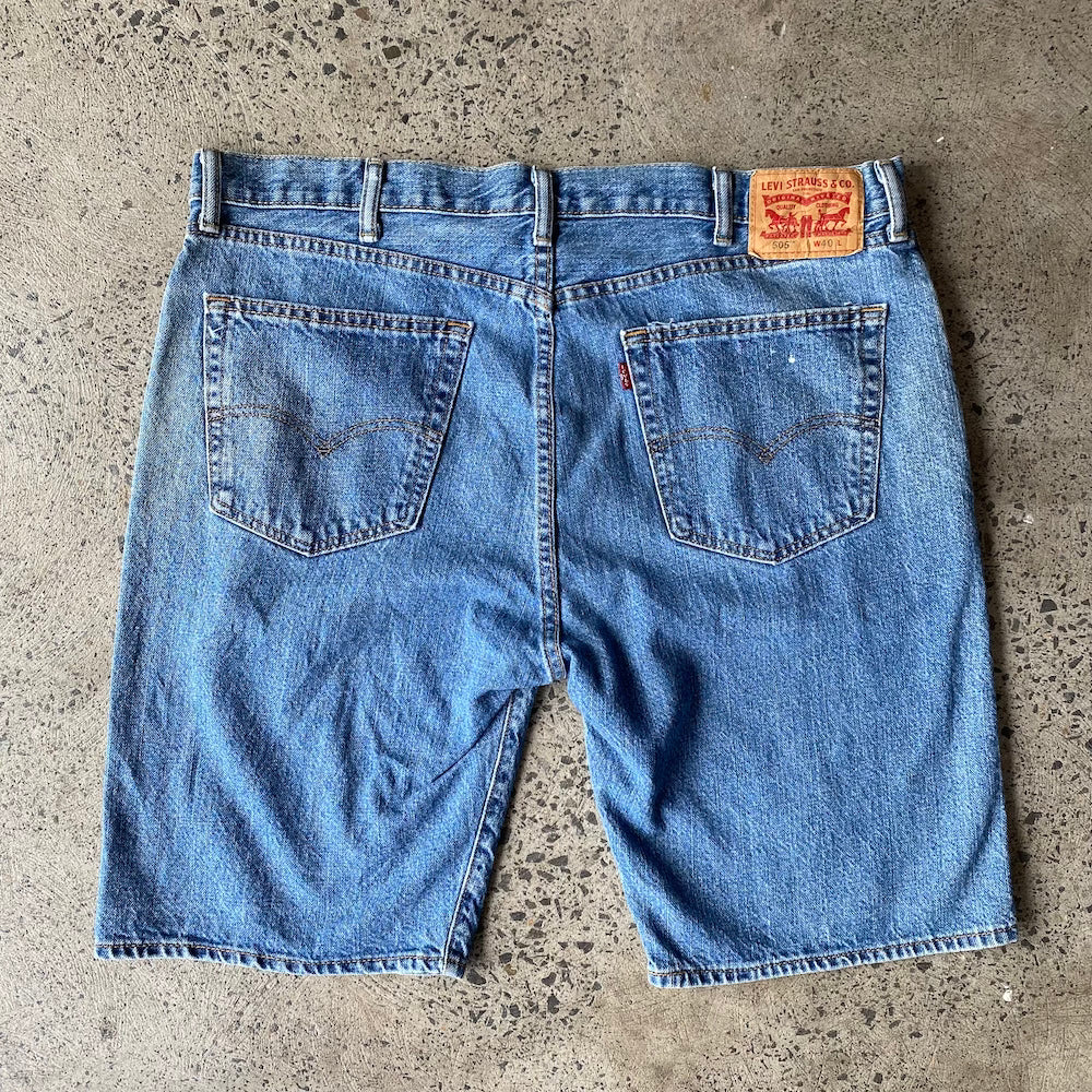 Levi's 40" Dark Denim Shorts Jorts