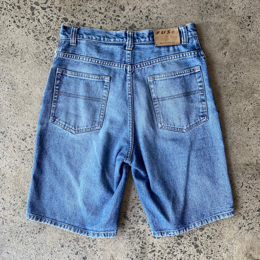 Fuse Jeans 28" Blue Denim Shorts Jorts