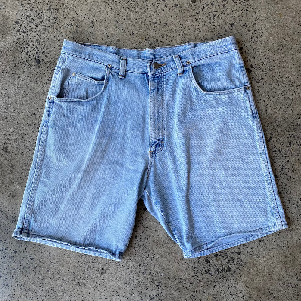 Wrangler 36" Light Blue Denim Shorts Jorts