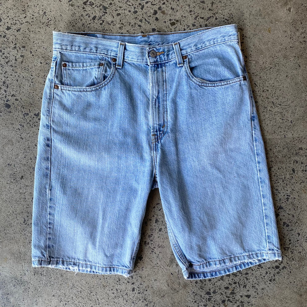 Levi's 34" Light Blue Denim Shorts Jorts