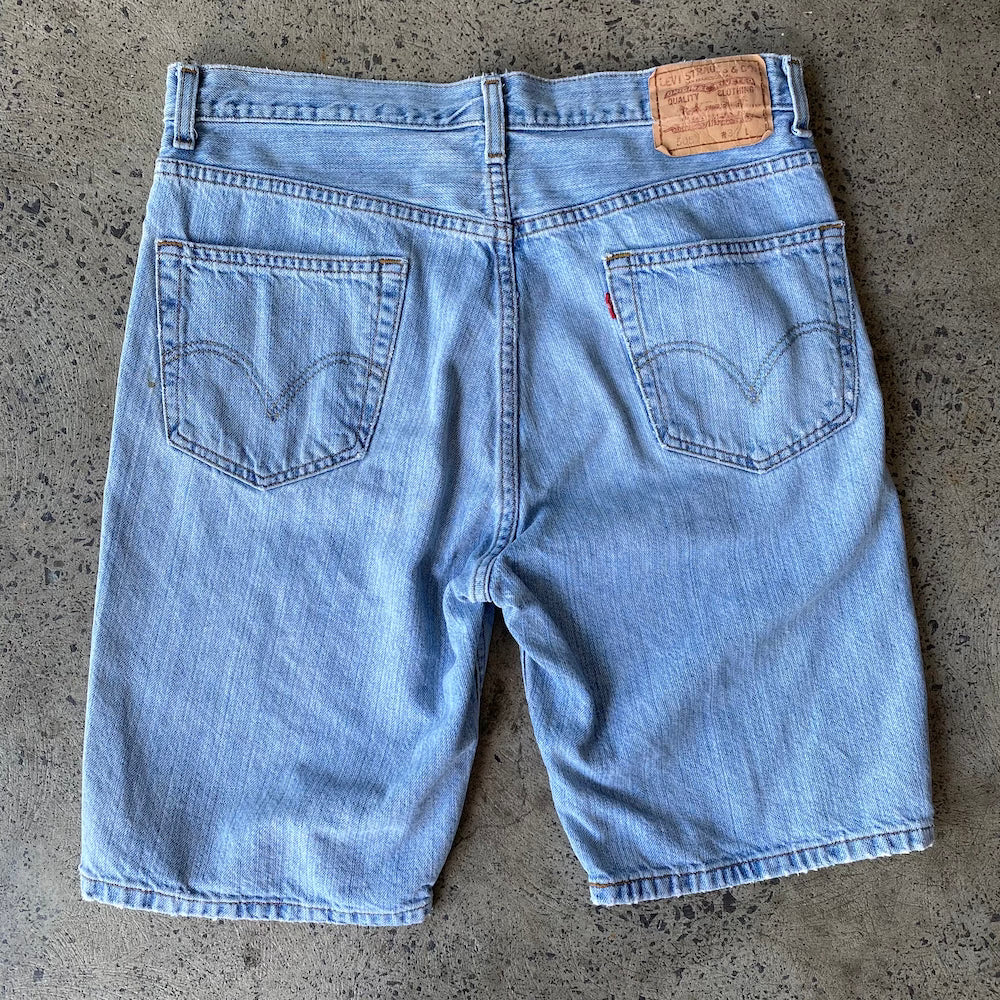 Levi's 34" Light Blue Denim Shorts Jorts