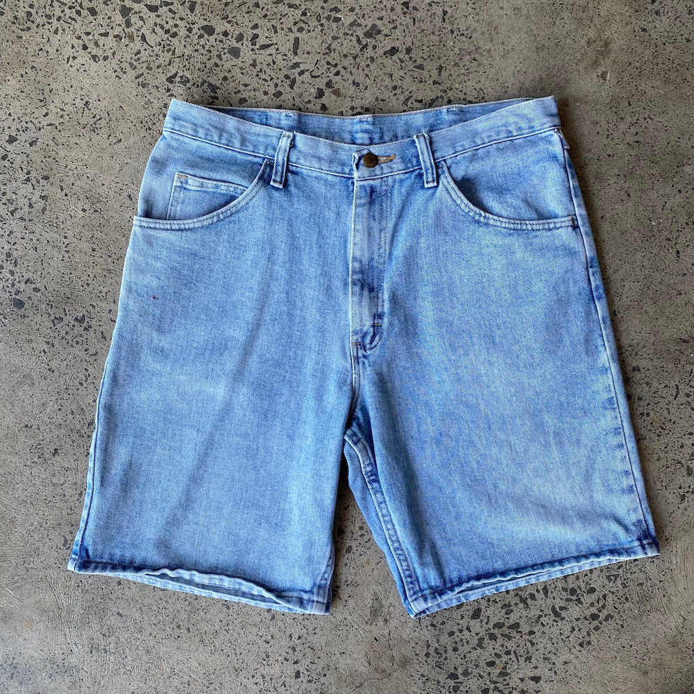 Wrangler 34" Light Denim Shorts Jorts