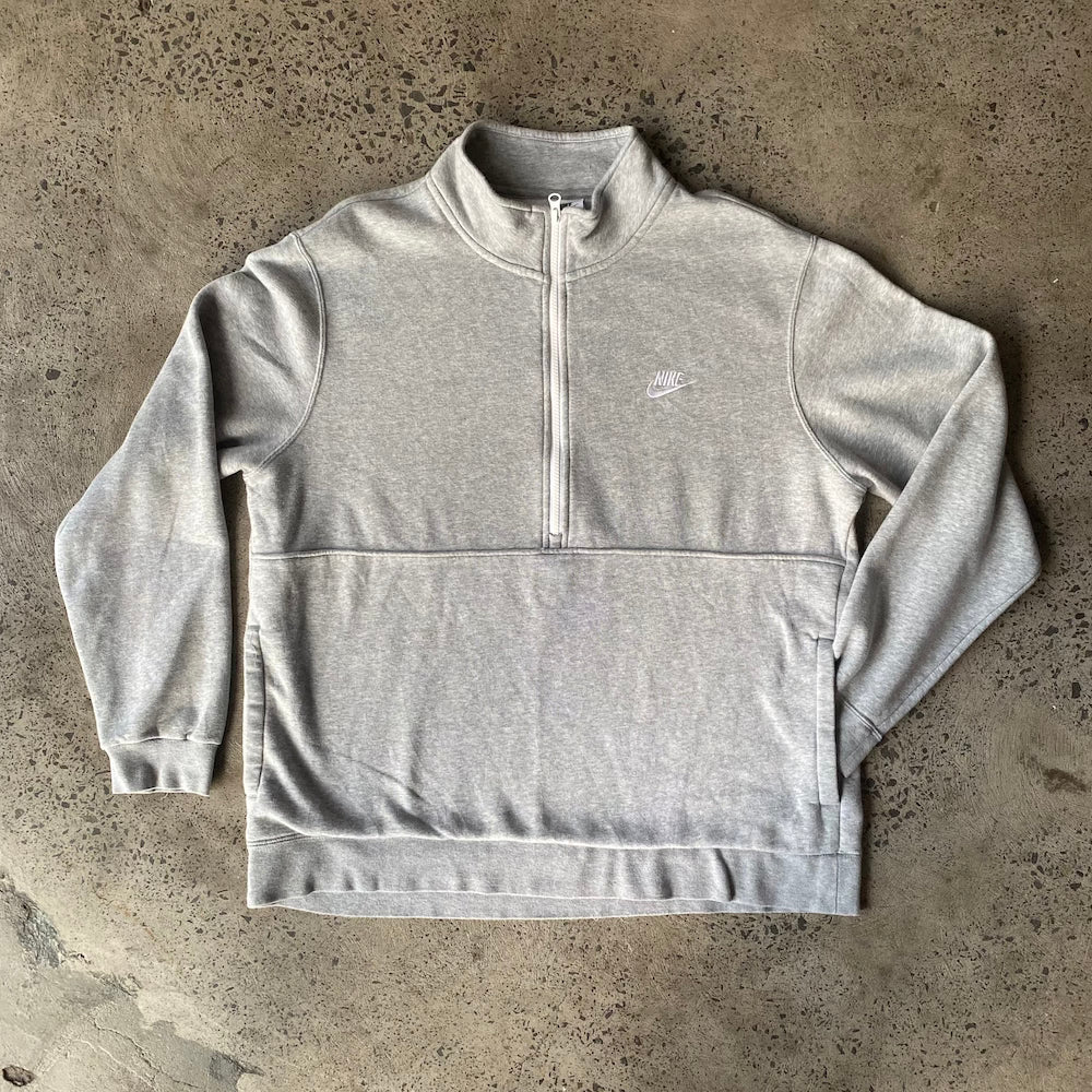 Nike Grey Half Zip Sweater