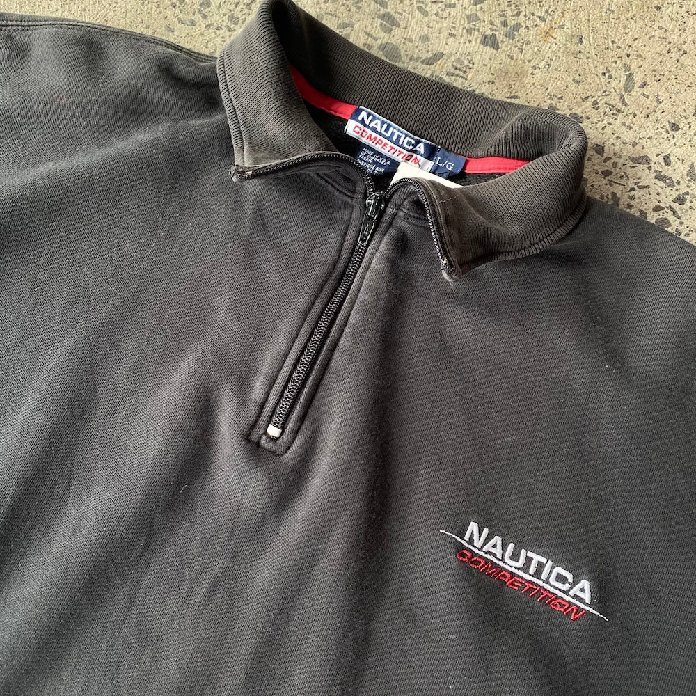 Nautica Quarter Zip Vintage Sweater