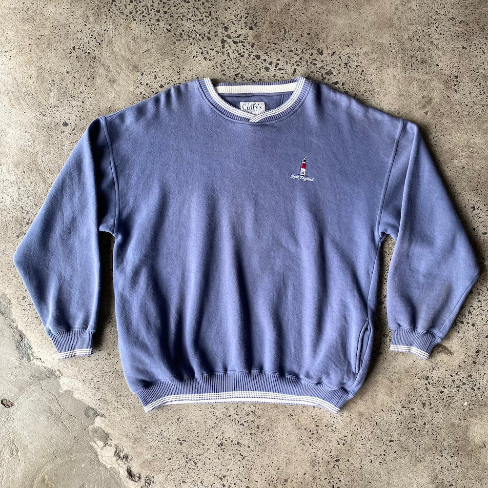 New England Lighthouse Vintage Sweater