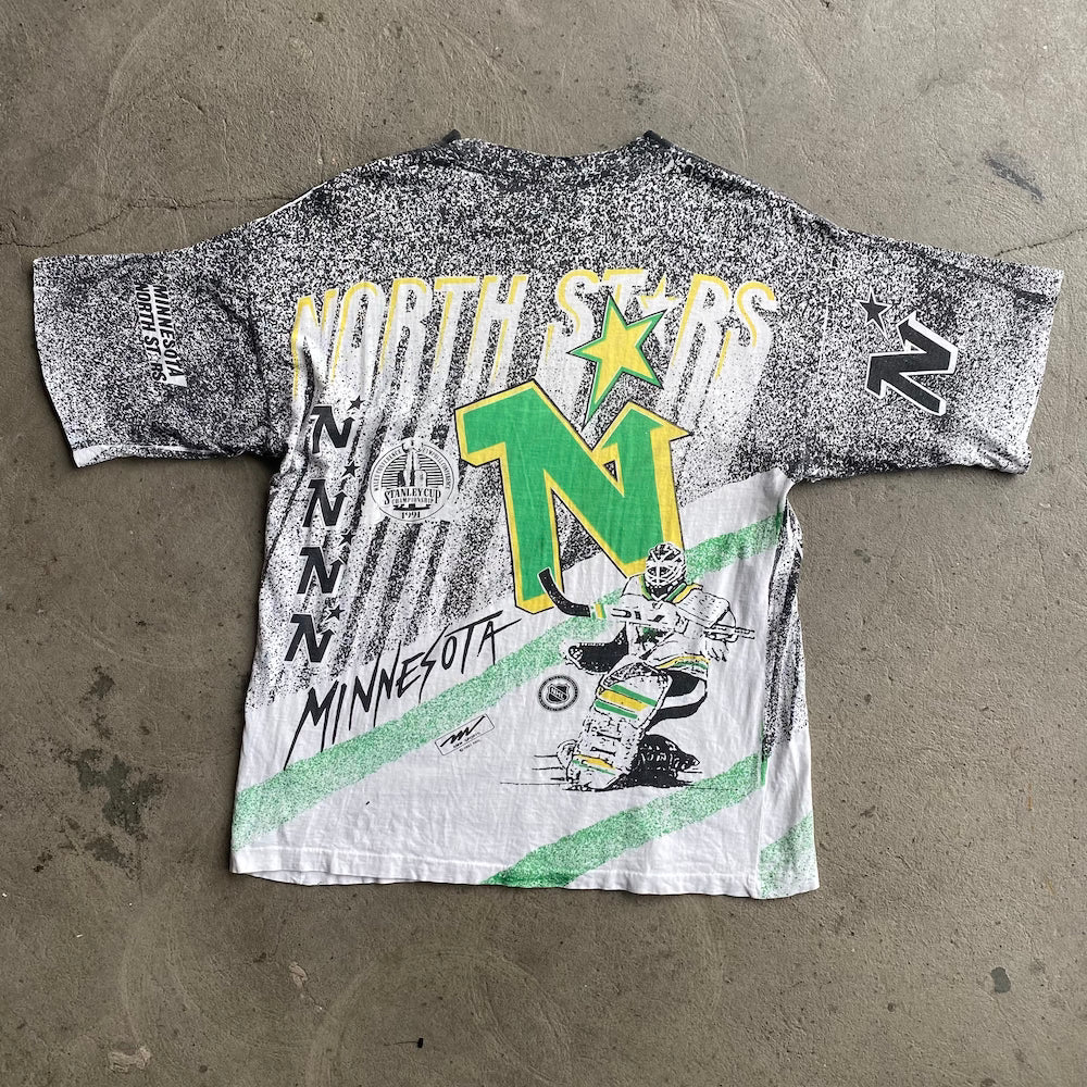 Minnesota North Stars 1991 Stanley Cup NHL AOP Vintage T-shirt