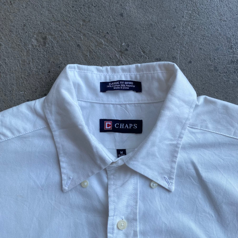 Chaps White Long Sleeve Button Up