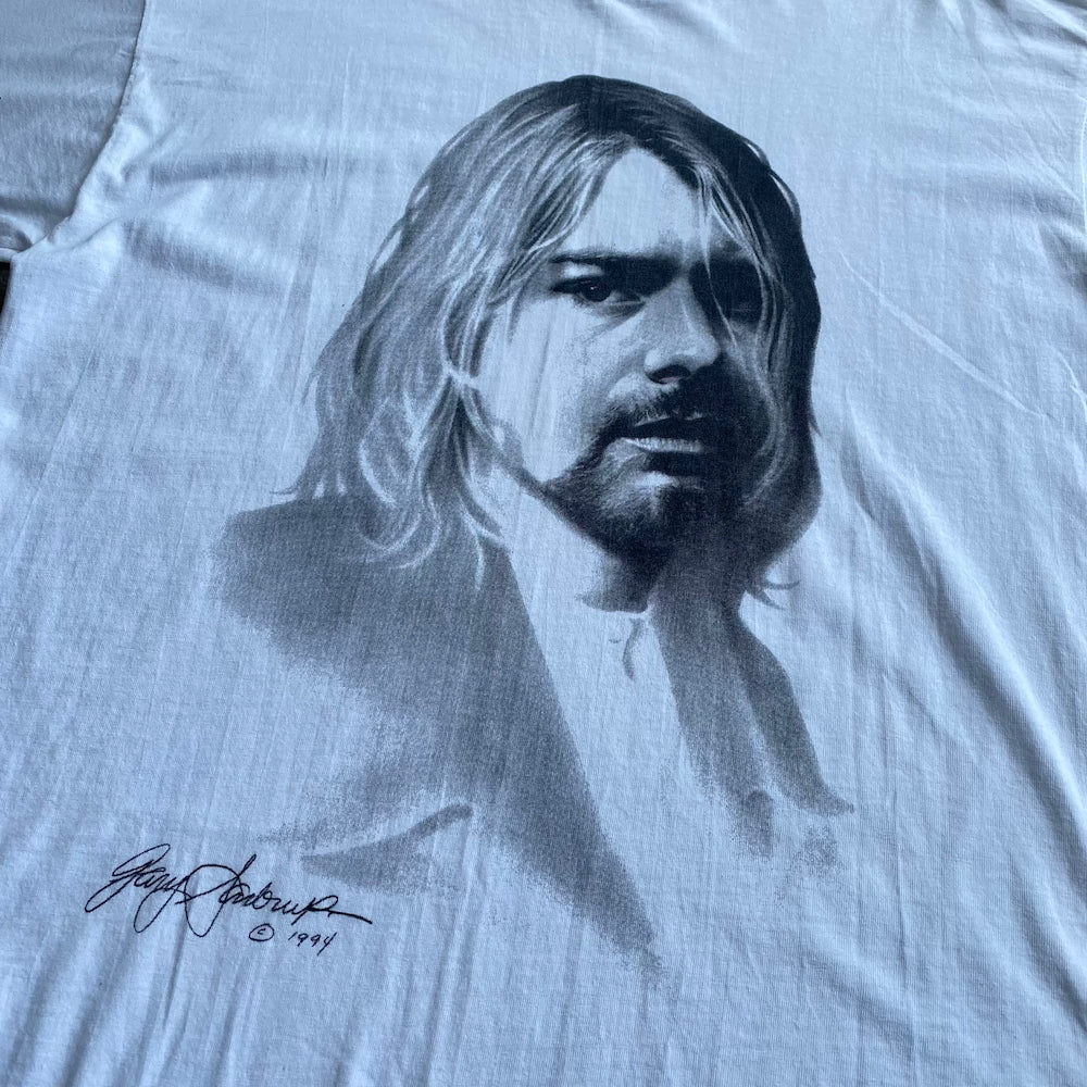 Kurt Cobain '94 Lithograph Gary Saderup Vintage T-Shirt