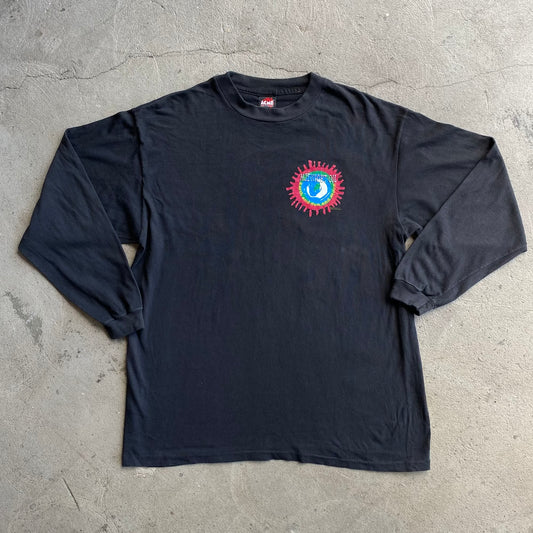 Midnight Oil 1993 Earth and Sun and Moon Long Sleeve Vintage T-Shirt