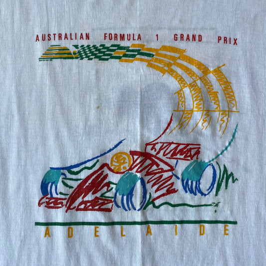 Australian Formula 1 Grand Prix Drawing 1989 Vintage T-Shirt