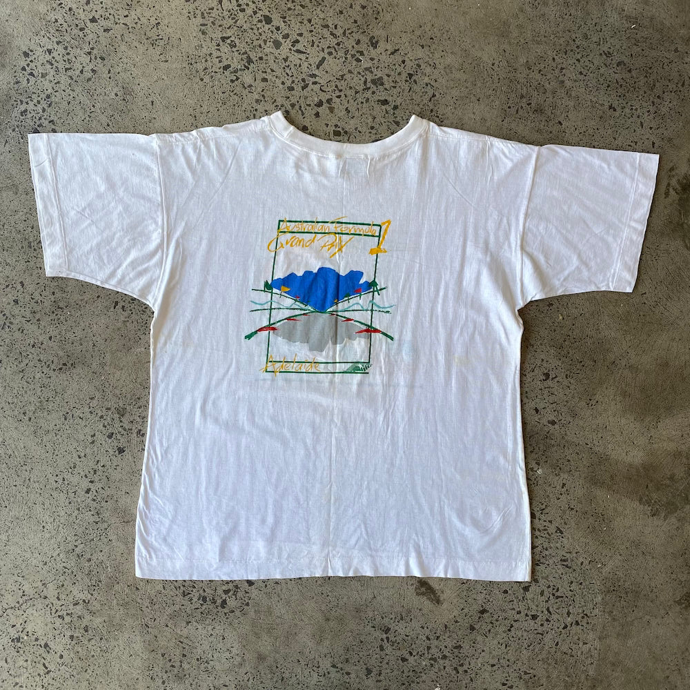 Australian Formula 1 Grand Prix Drawing 1989 Vintage T-Shirt