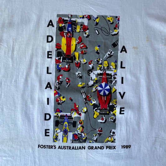 1989 Adelaide Alive Forster's Australian Grand Prix Vintage T-Shirt