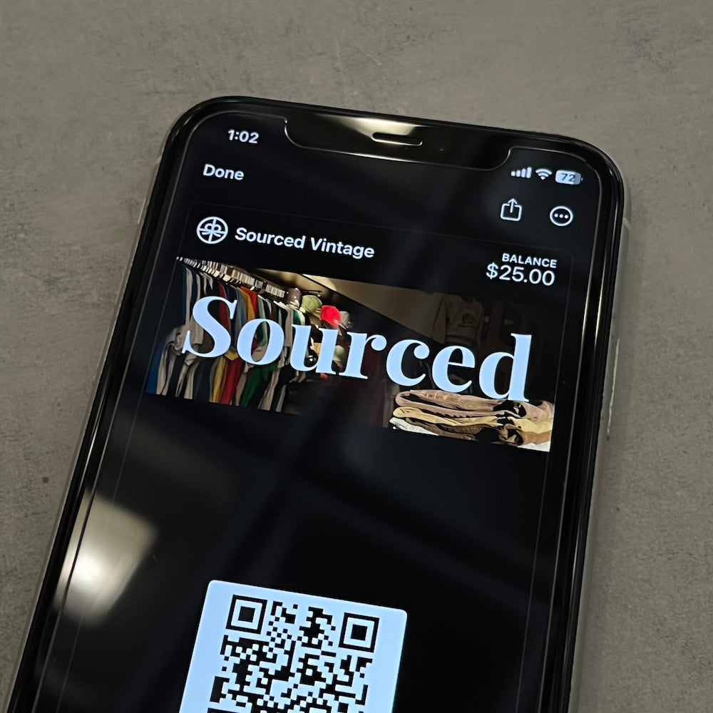 Sourced Vintage Gift Card