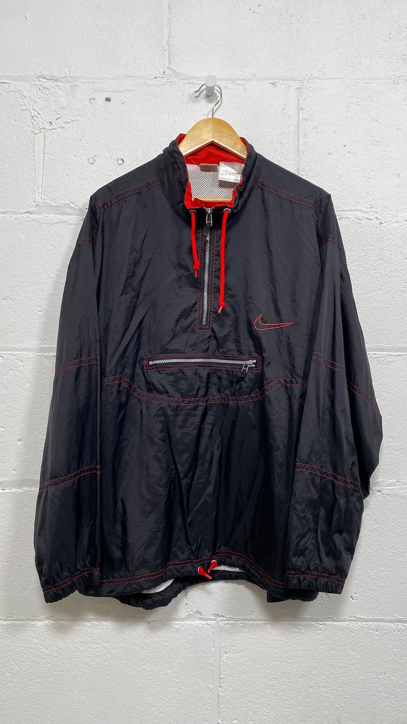 Vintage quarter zip discount windbreaker