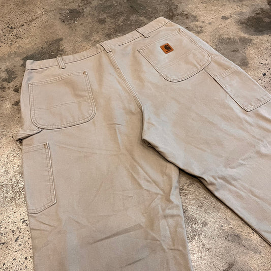 Vintage Carhartt Carpenter Pants Beige Size 38