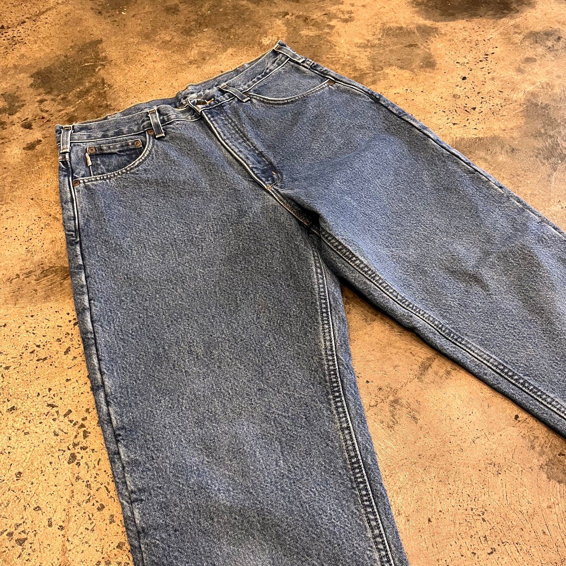 Carhartt Vintage Denim Jeans Thermal Lined Size 34 Sourced Vintage