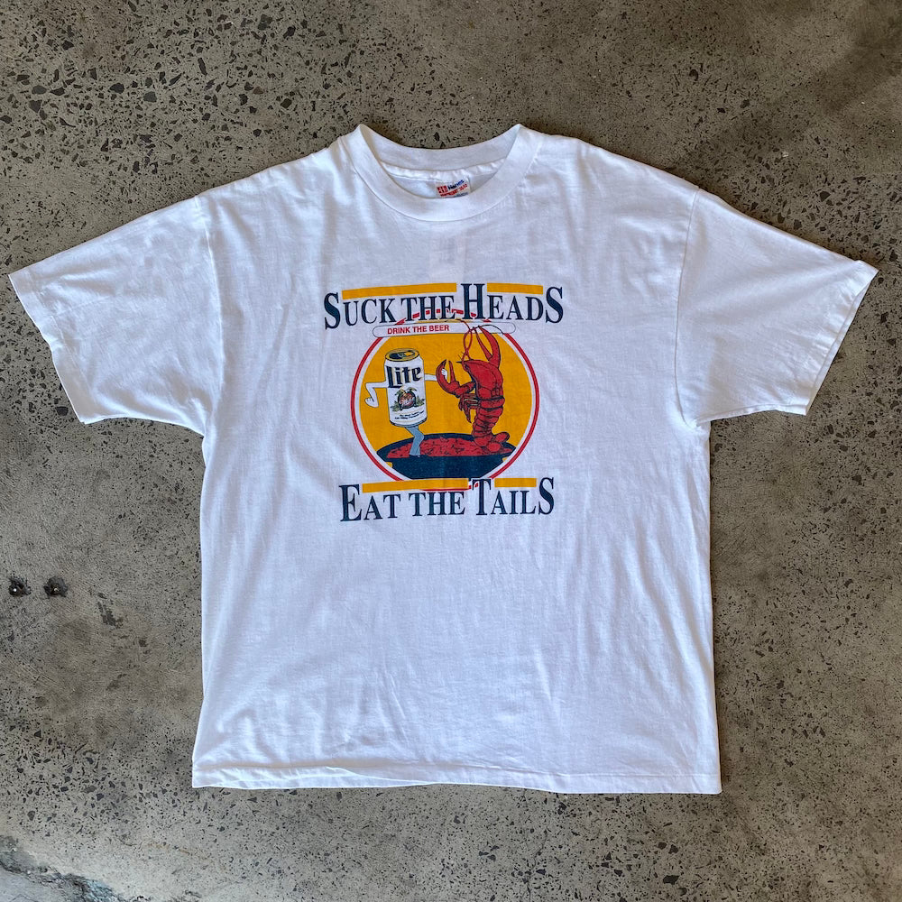 "Suck the Heads Eat the Tails" Miller Lite Vintage T-shirt