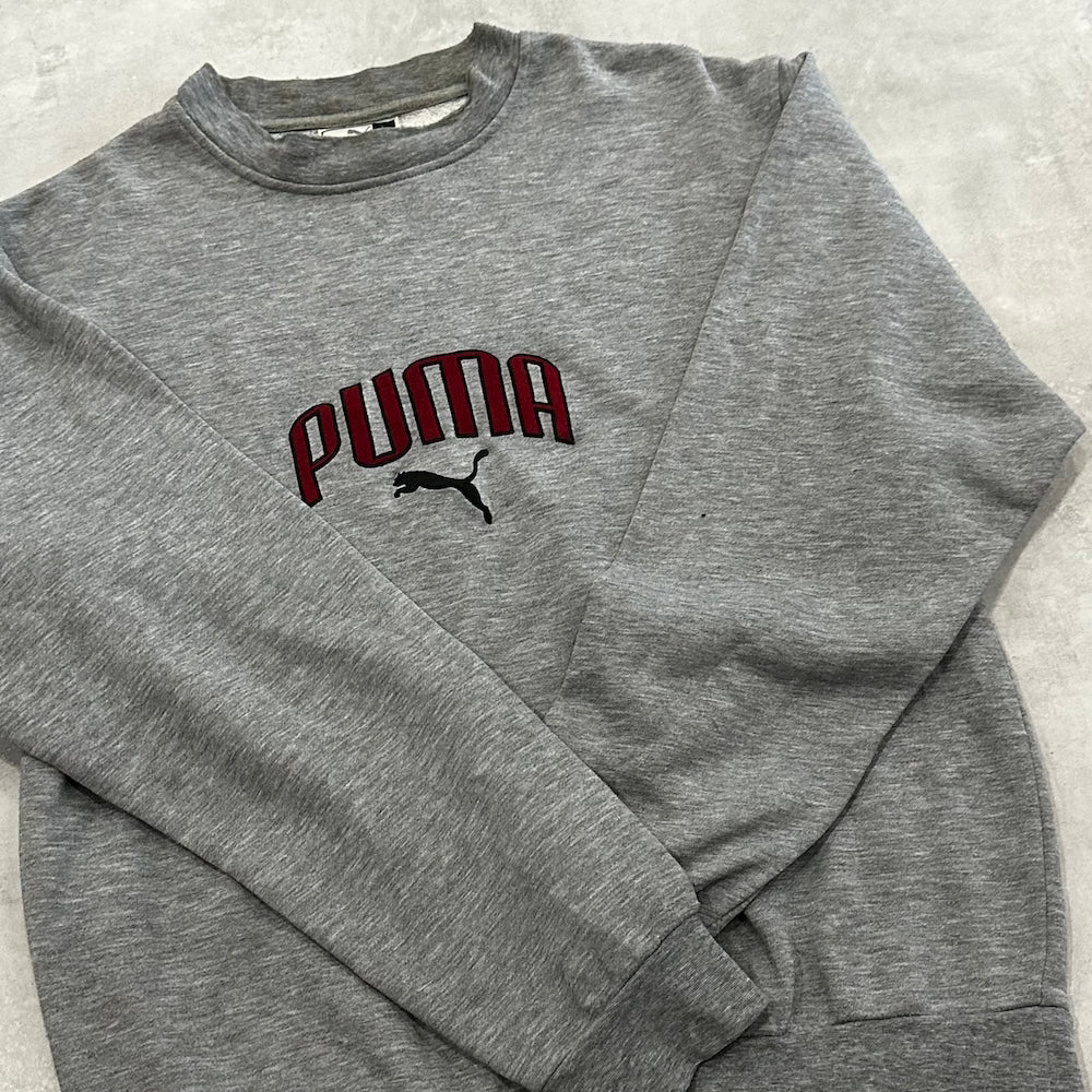 Vintage Grey Puma Jumper