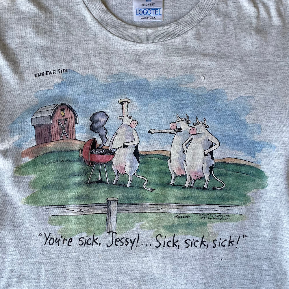 "You're sick Jessy!... Sick, sick, sick!" The Far Side 90's Vintage T-shirt