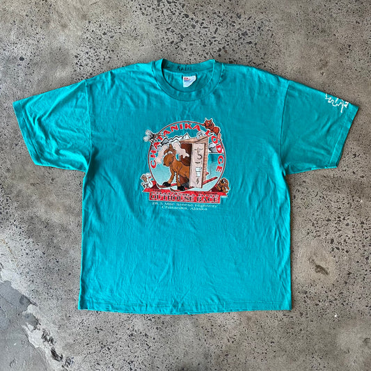 Chatanika Lodge, Alaska "Outhouse Race" 90s Vintage T-shirt