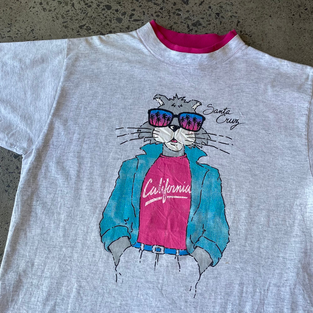 Santa Cruz Cat Vintage T-shirt