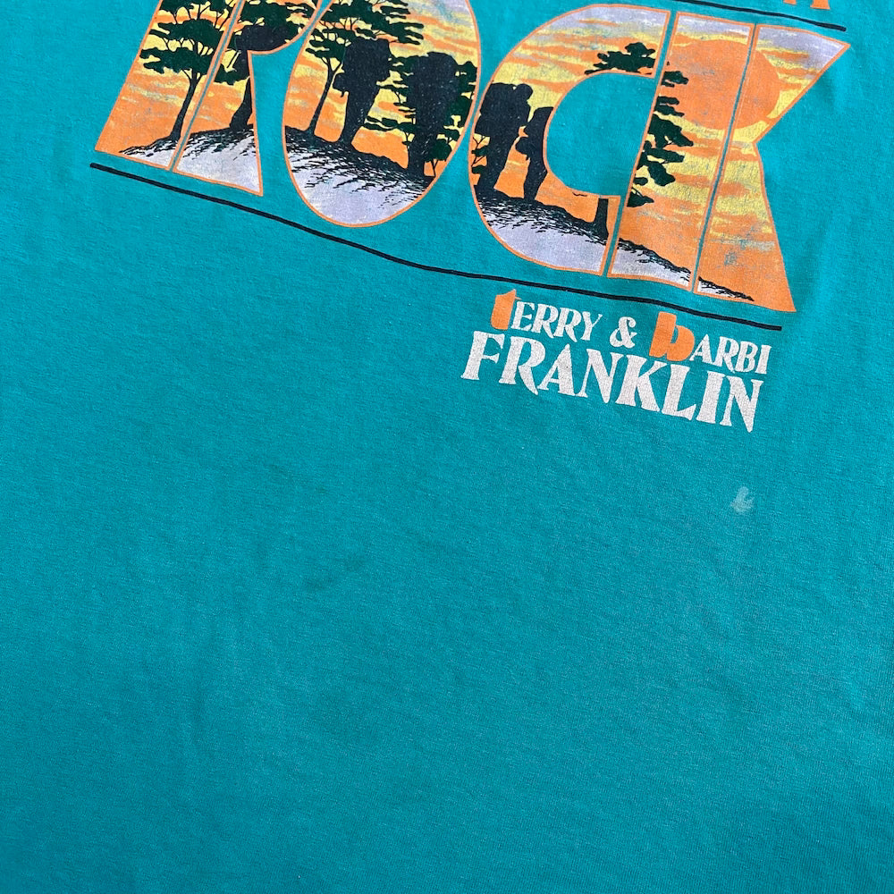 He Set my Feet on a Rock Vintage T-shirt