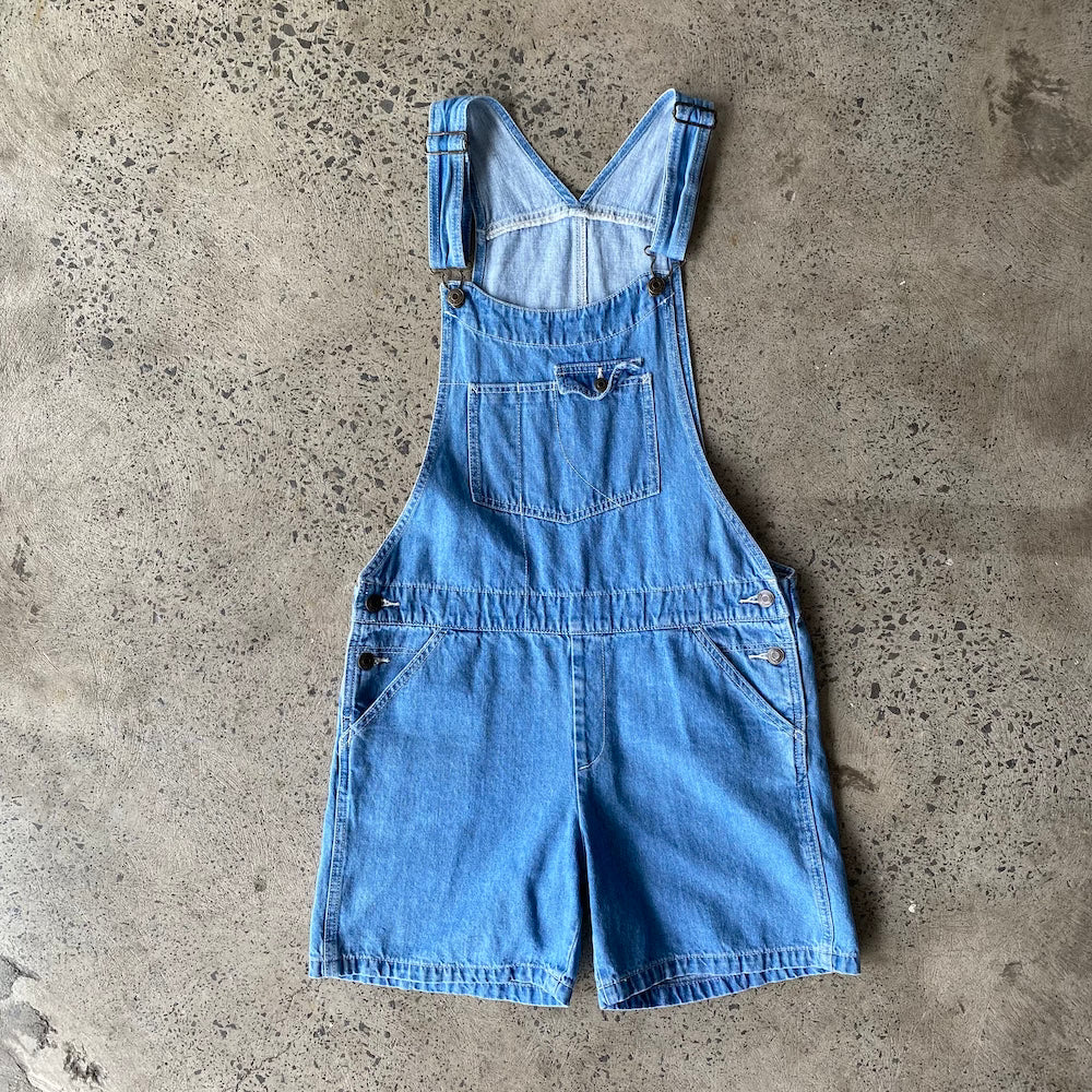 Blue Denim Short Overalls