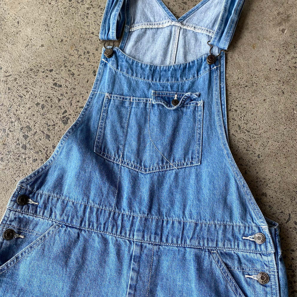 Blue Denim Short Overalls