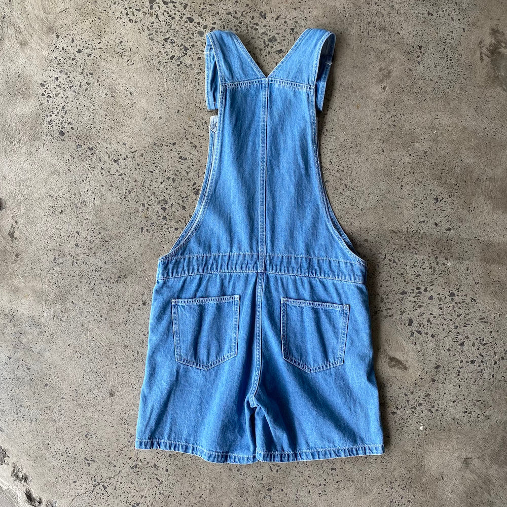 Blue Denim Short Overalls