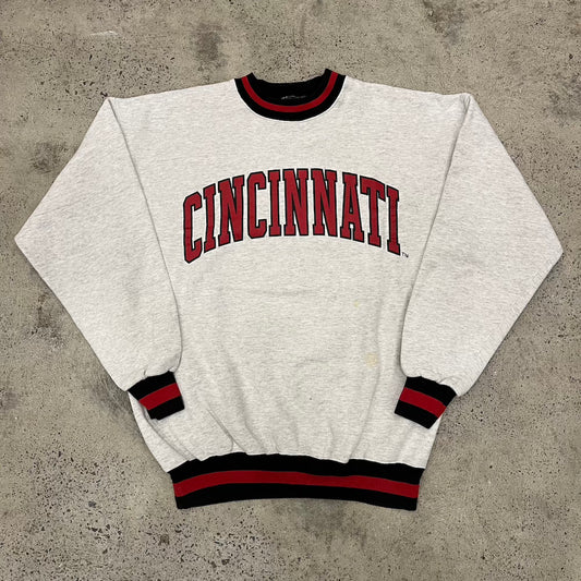 Cincinnati Red & Black Stripe Vintage Sweater