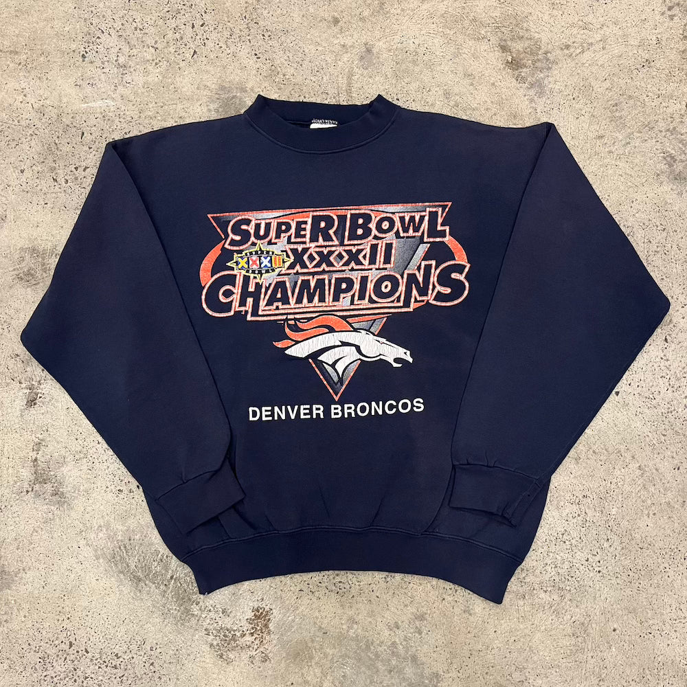 Denver Broncos Super Bowl XXXII Champions Vintage Sweater