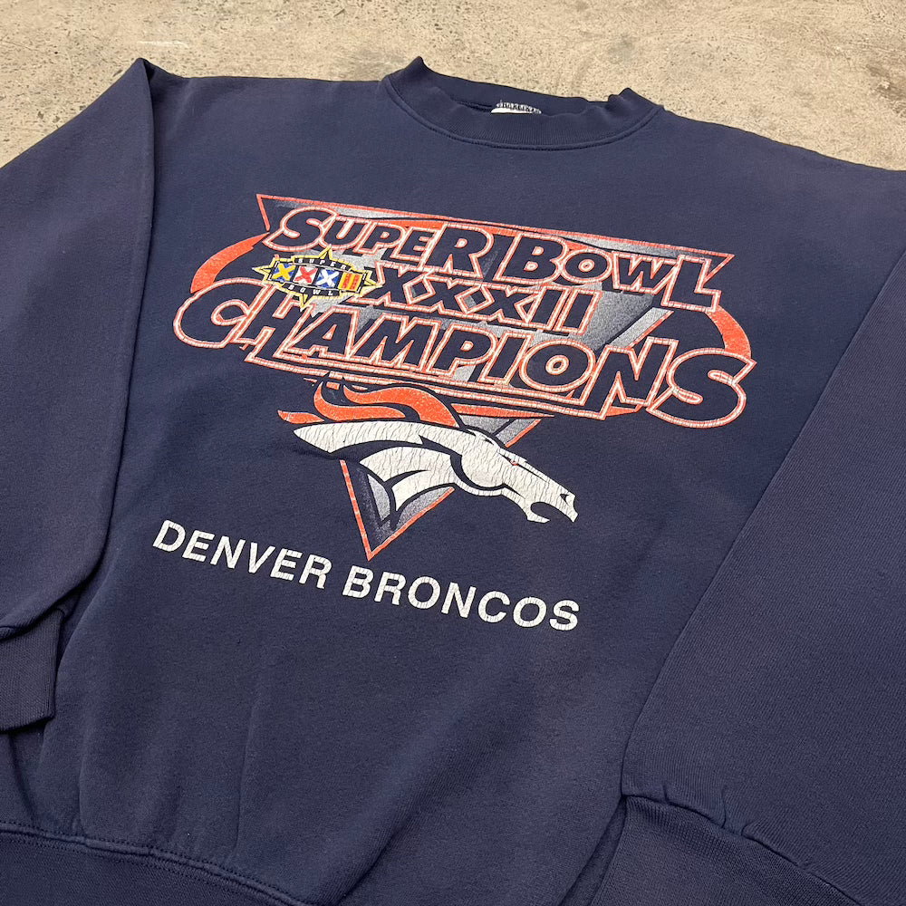 Denver Broncos Super Bowl XXXII Champions Vintage Sweater