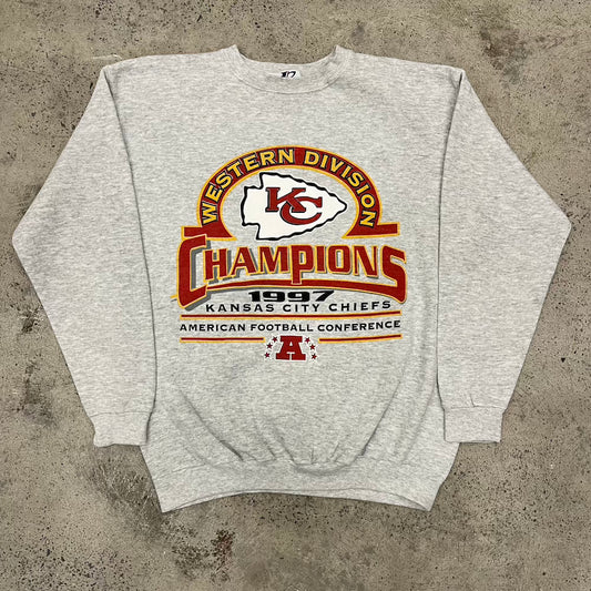 1997 Kansas City Chiefs Western Division Champions Vintage Sweater