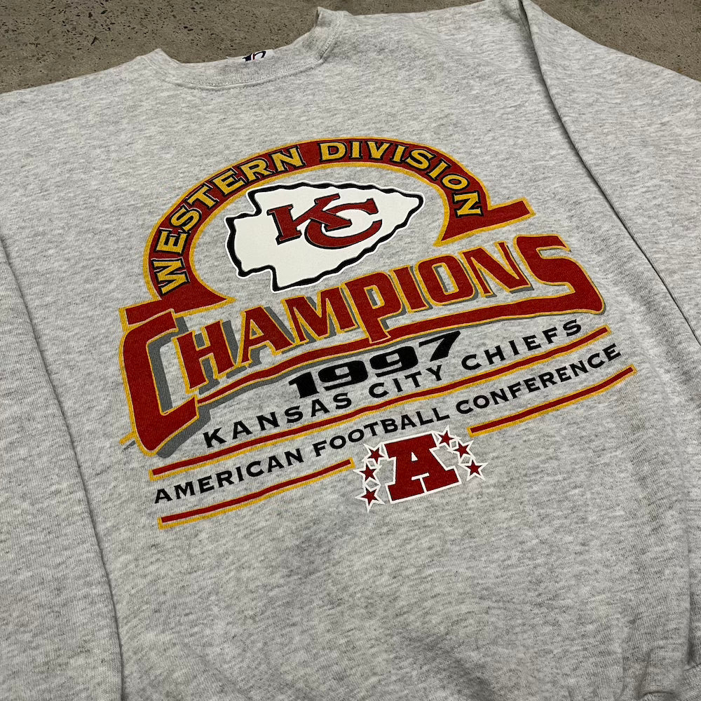 1997 Kansas City Chiefs Western Division Champions Vintage Sweater