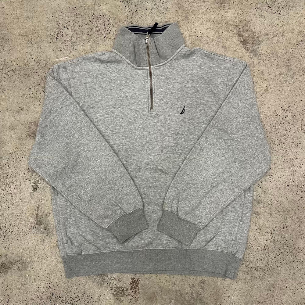 Nautica Marle Grey Quarter Zip with Pockets