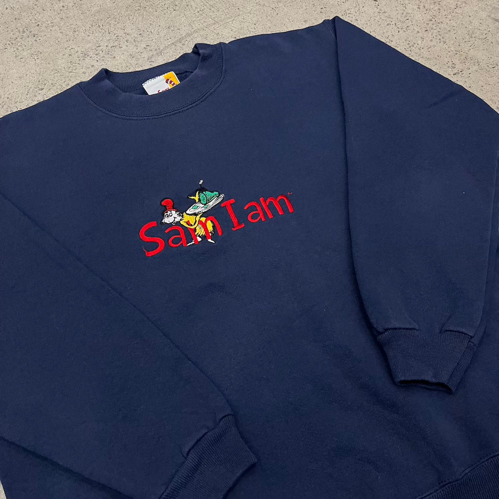 Sam I Am Green Eggs & Ham Vintage Sweater