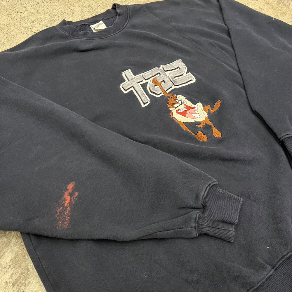 Embroidered Taz Warner Bros Vintage Sweater